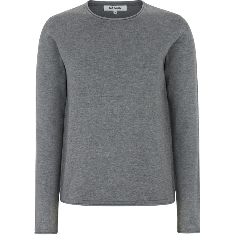 Soft Rebels Marla O-Neck Rullekant Strik