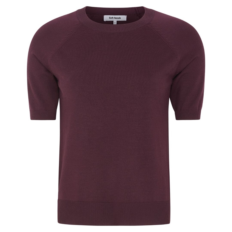 Soft Rebels Marla SS O-Neck Strik T-shirt 