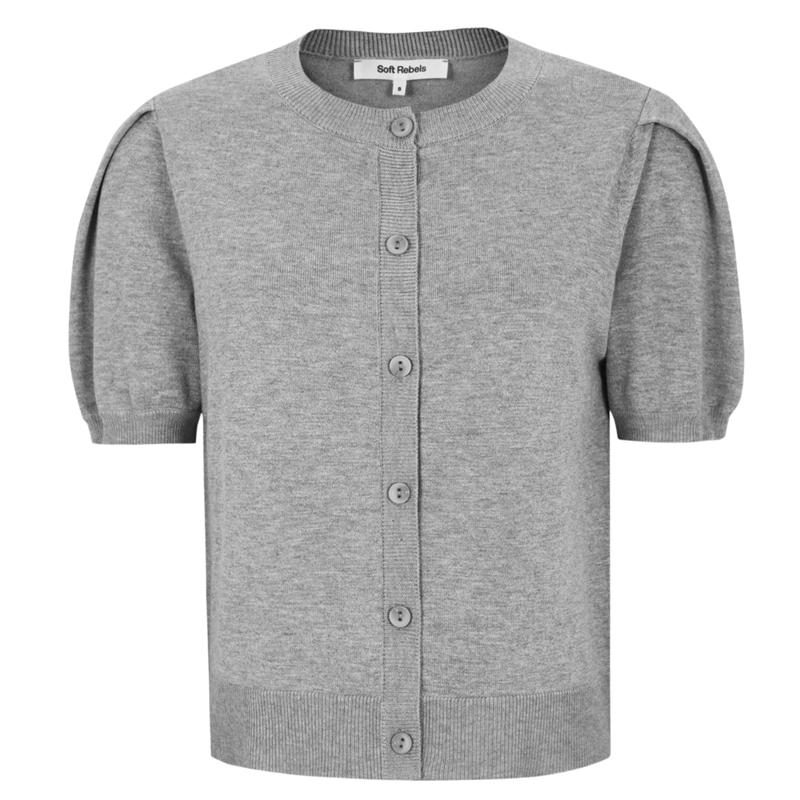 Soft Rebels Marla SS O-Neck Strik Cardigan 