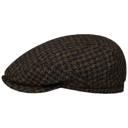 Stetson Driver Houndstooth Harris Tweed Cap