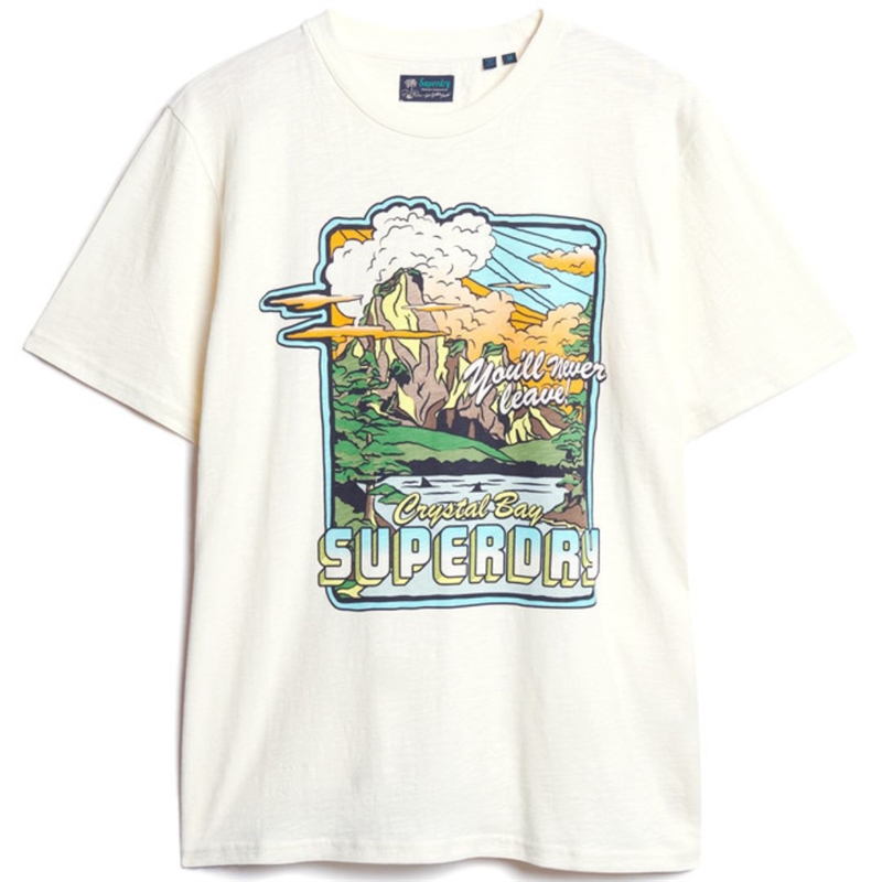 Super Dry Neon Travel Graphic Losse T-shirt