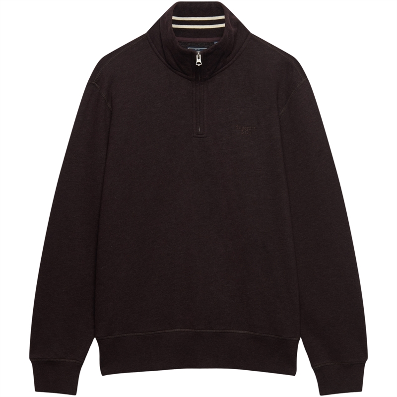 Superdry Essential Serif Logo Half Zip Sweatshirt