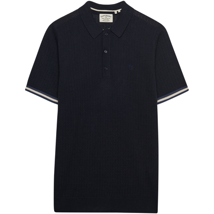 Superdry Knitted Texture SS Polo T-shirt