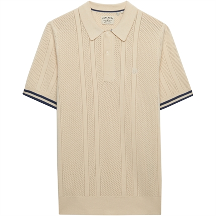 Superdry Knitted Texture SS Polo T-shirt