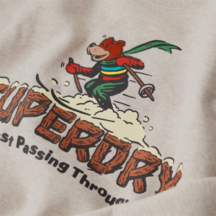Superdry Travel Postcard Graphic Crew Sweatshirt