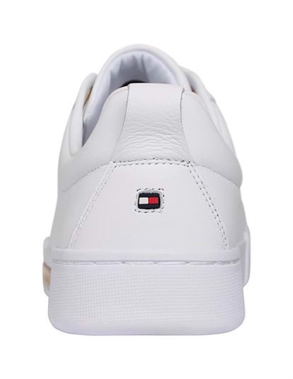 Tommy Hilfiger Branded Metallic Sneakers - White | Coaststore