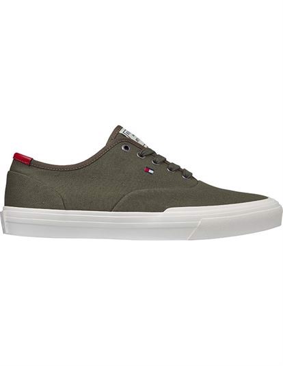 Tommy Hilfiger Core Oxford Twill Sneakers - Army Green | Coaststore