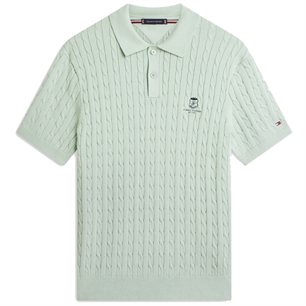 Tommy Hilfiger Embroidery Cable Knit Polo T-shirt