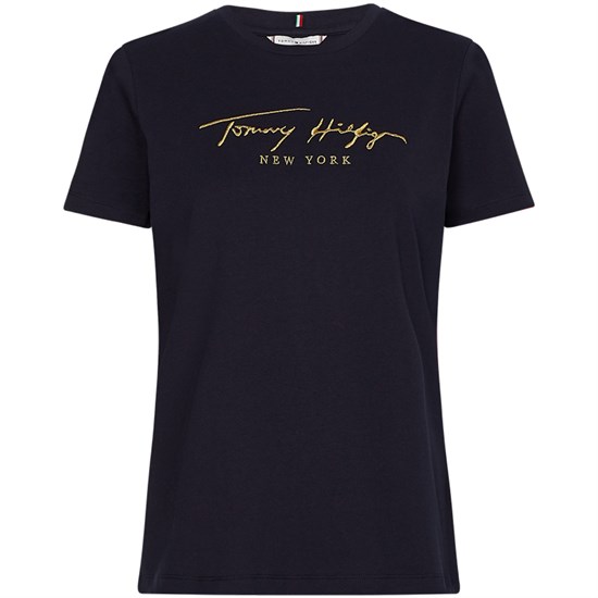 Tommy Hilfiger Lurex Embroidered T-shirt