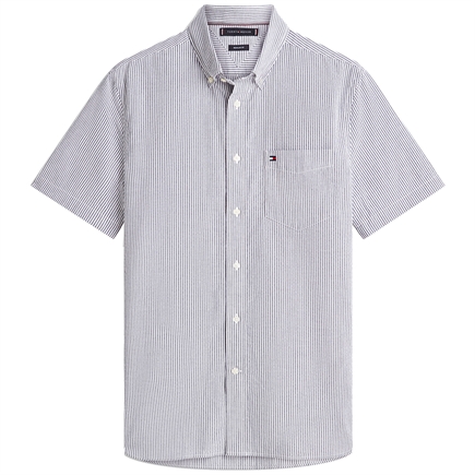 Tommy Hilfiger Bengal Stripe Seersucker Skjorte