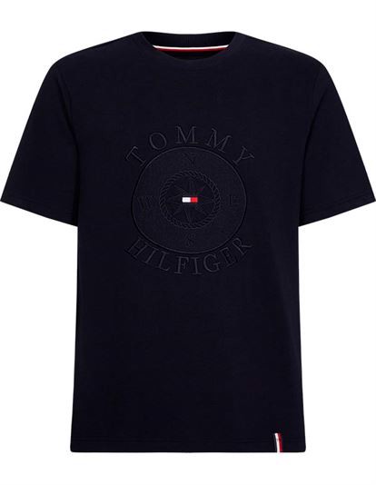 Tommy Hilfiger Circular Compas T-shirt - Desert Sky | Coaststore