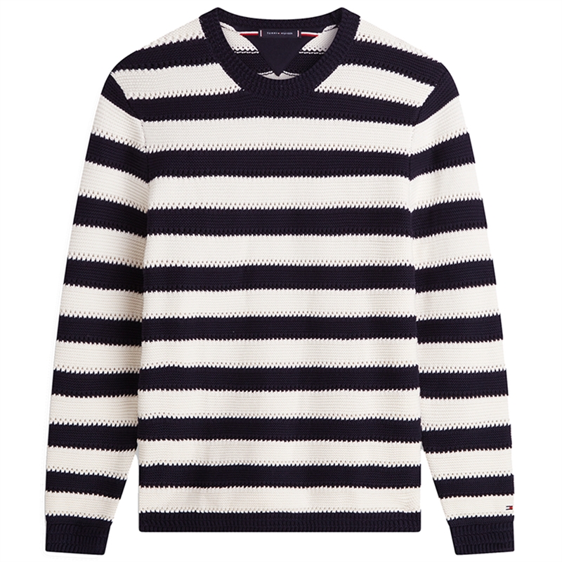 Tommy Hilfiger Crochet Block Stripe Strik