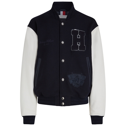 Tommy Hilfiger Leather Varsity Jakke