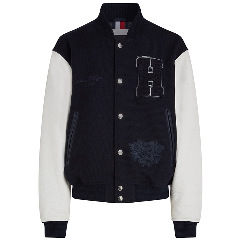 Tommy Hilfiger Leather Varsity Jakke
