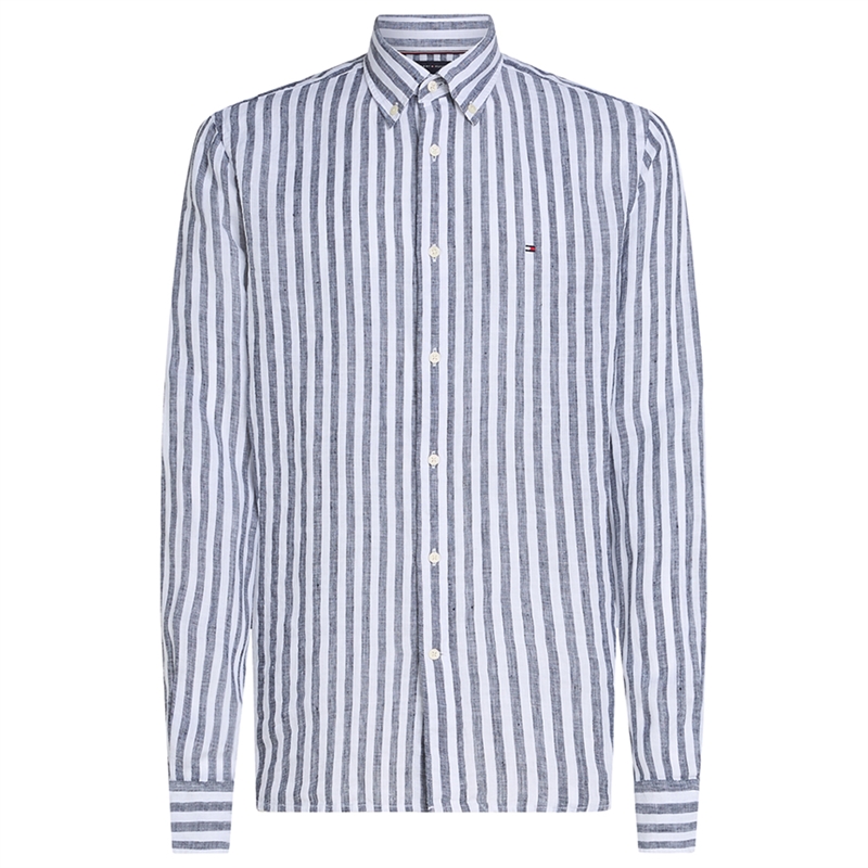 Tommy Hilfiger Linen Essential Stripe Skjorte