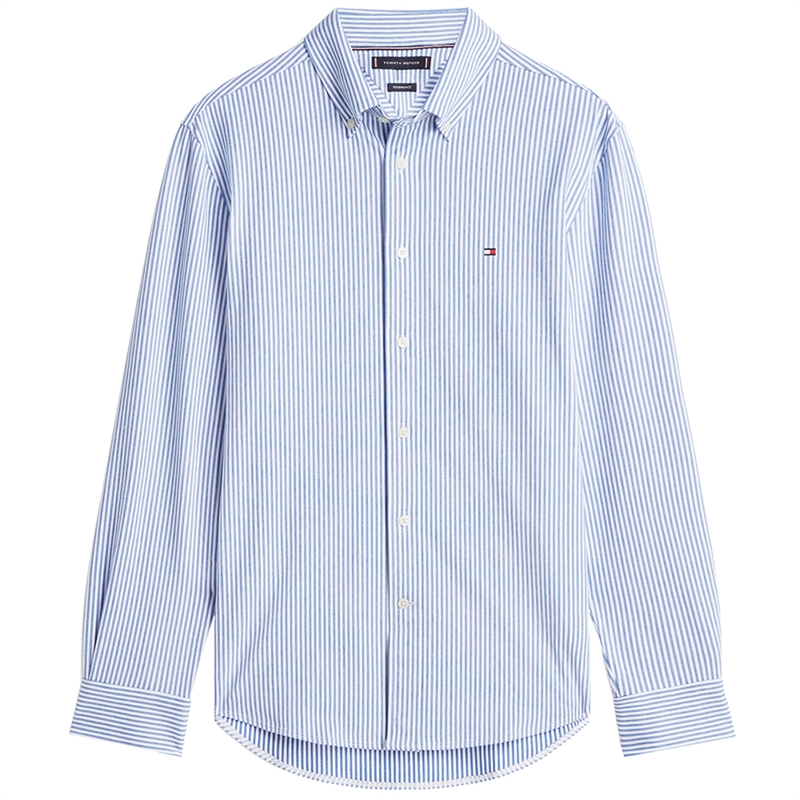 Tommy Hilfiger Pique Stripe Oxford Skjorte