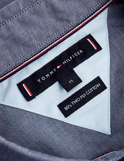 Tommy Hilfiger Slim Soft Poplin Skjorte - Carbon Navy | Coaststore