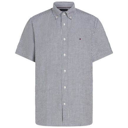 Tommy Hilfiger Stripe Linen SS Skjorte