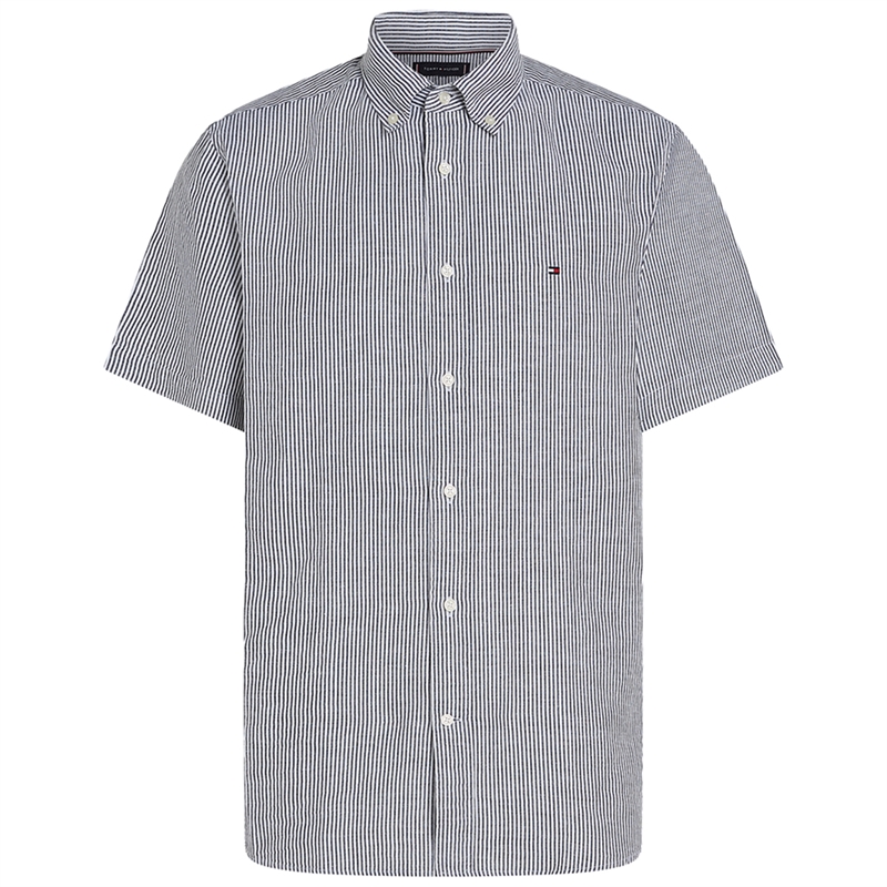 Tommy Hilfiger Stripe Linen SS Skjorte