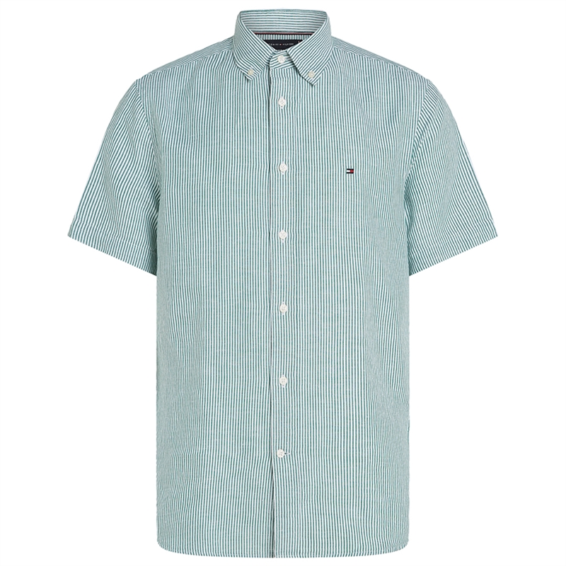 Tommy Hilfiger Stripe Linen SS Skjorte