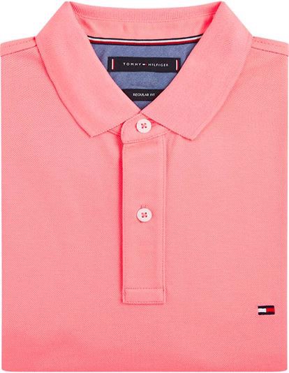 Tommy Hilfiger Regular Polo T-shirt - Pink Grapefruit | Coaststore