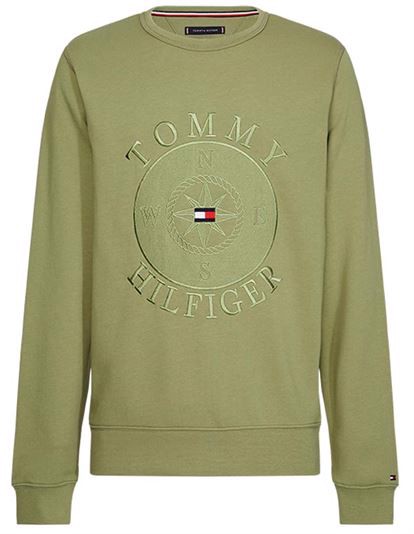 Tommy Hilfiger Utility Sweatshirt - Faded Olive | Coaststore