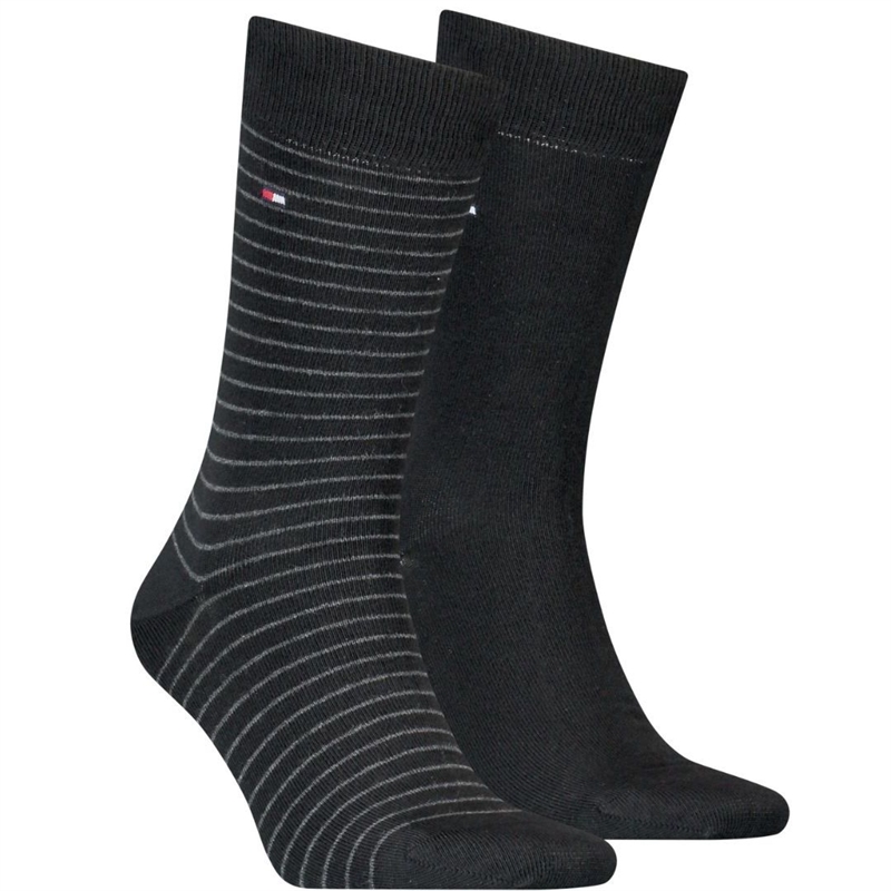 Tommy Hilfiger TH Men Small Stripe 2P Strømper
