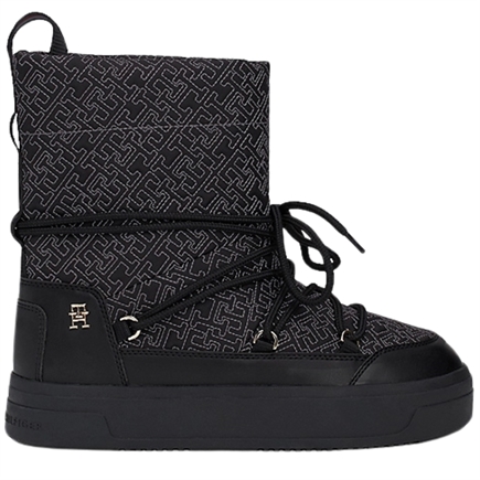 Tommy Hilfiger TH Monogram Lace-Up Snow Støvler