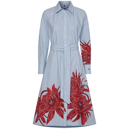 Tommy Hilfiger Floral Midi Skjortekjole