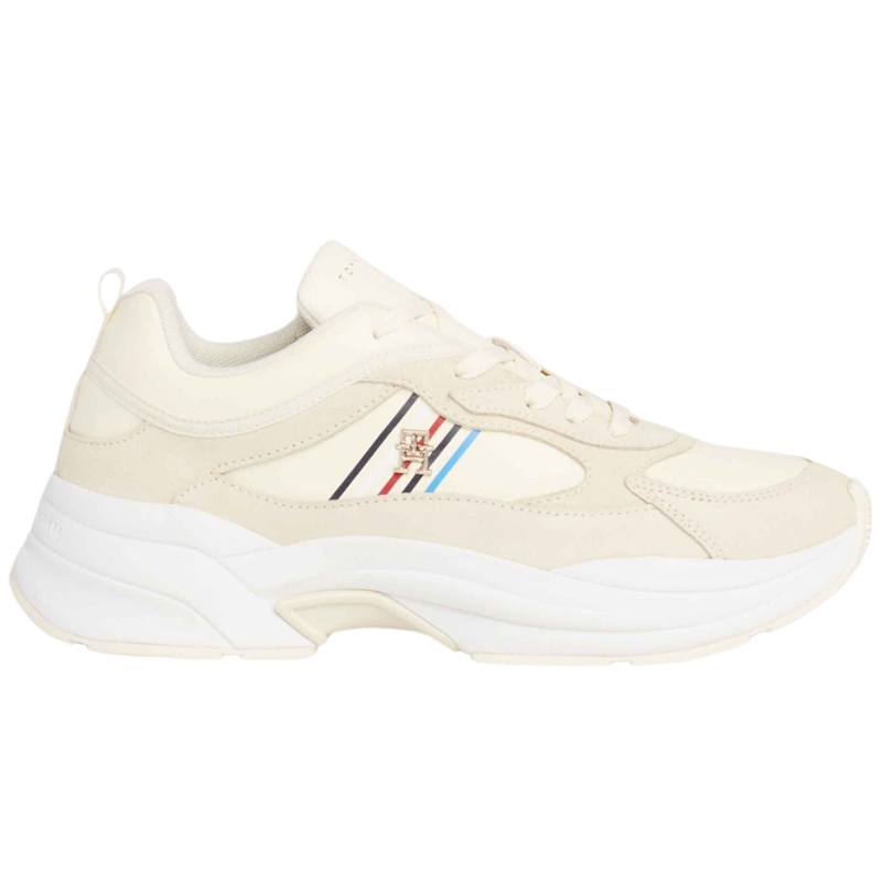 Tommy Hilfiger Women Global Stripe Chunky Suede Sneakers