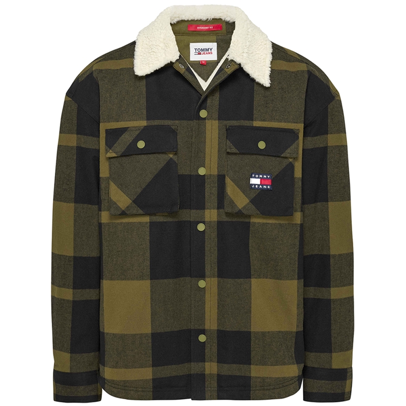 Tommy Jeans Check Sherpa Lined Overskjorte
