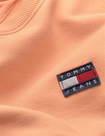 Tommy Jeans Tommy Badge Sweatshirt - Melon Orange | Coaststore