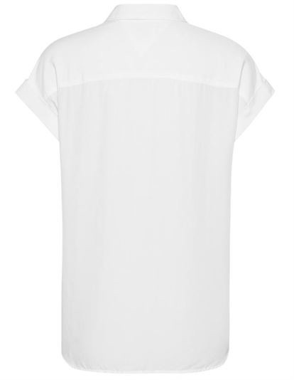 Tommy Jeans Roll Up Sleeve Skjorte - White | Coaststore