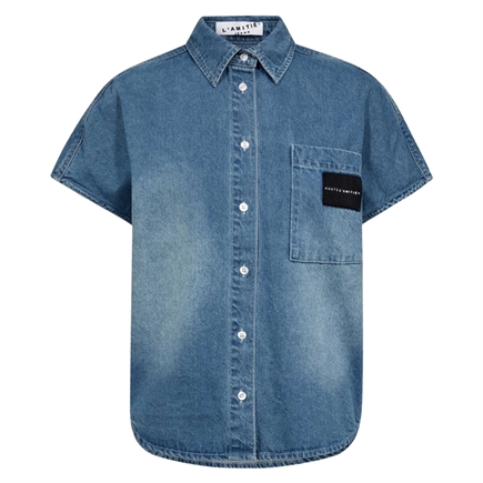 Haute L´amitié Denim NS Logo Skjorte 