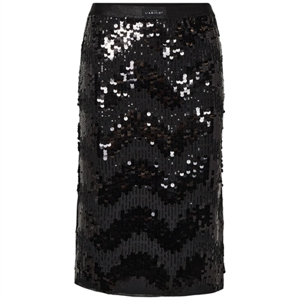 Haute L´amitié Mirror Sequin Pencil Nederdel 